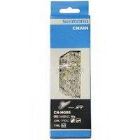 Shimano HG95 Cadena de Bicicleta 10V XT Saint - 116 Enlaces - Plata