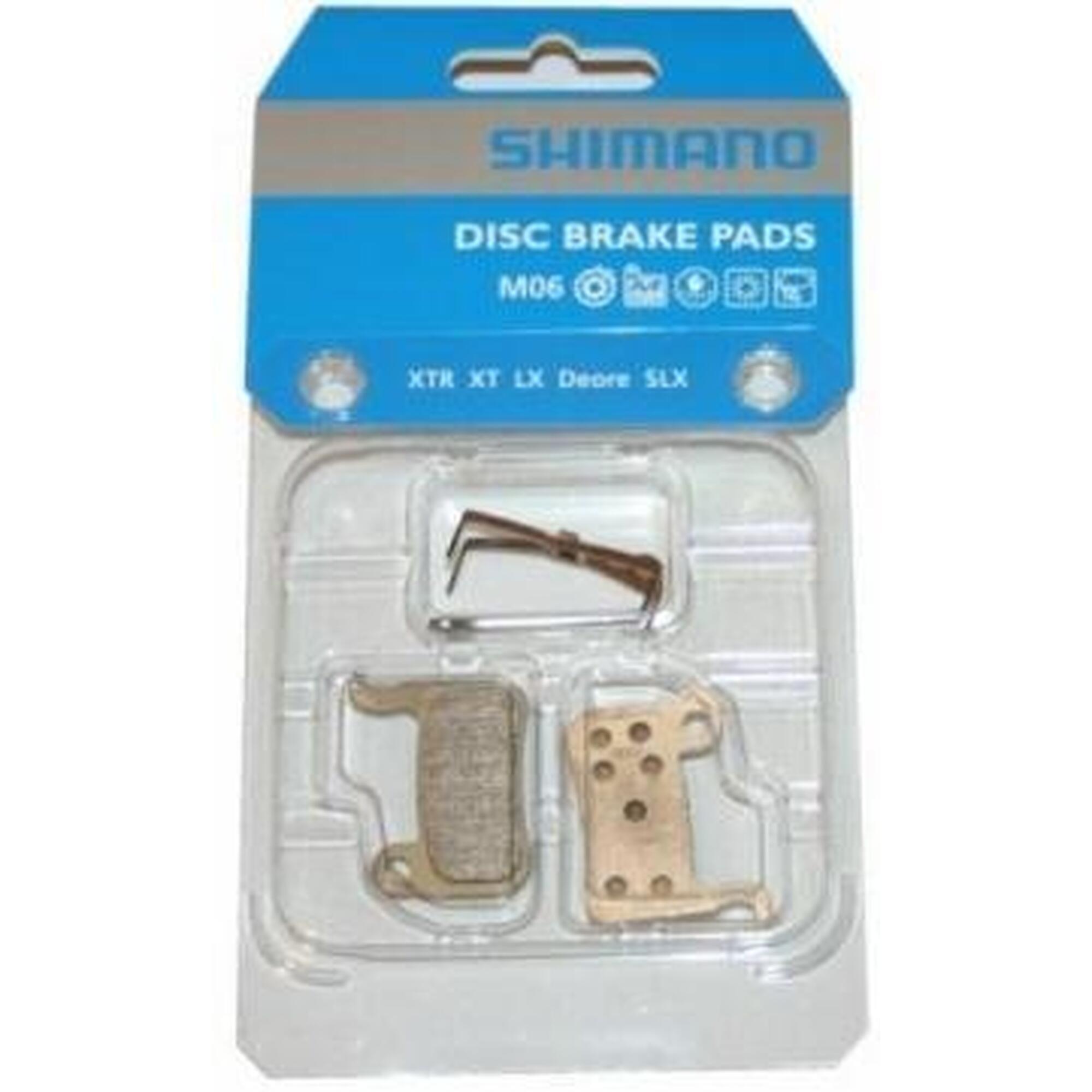 Set de Plaquettes de Frein à Disque Shimano M06 Métal pour XTR, Deore, XT, SLX