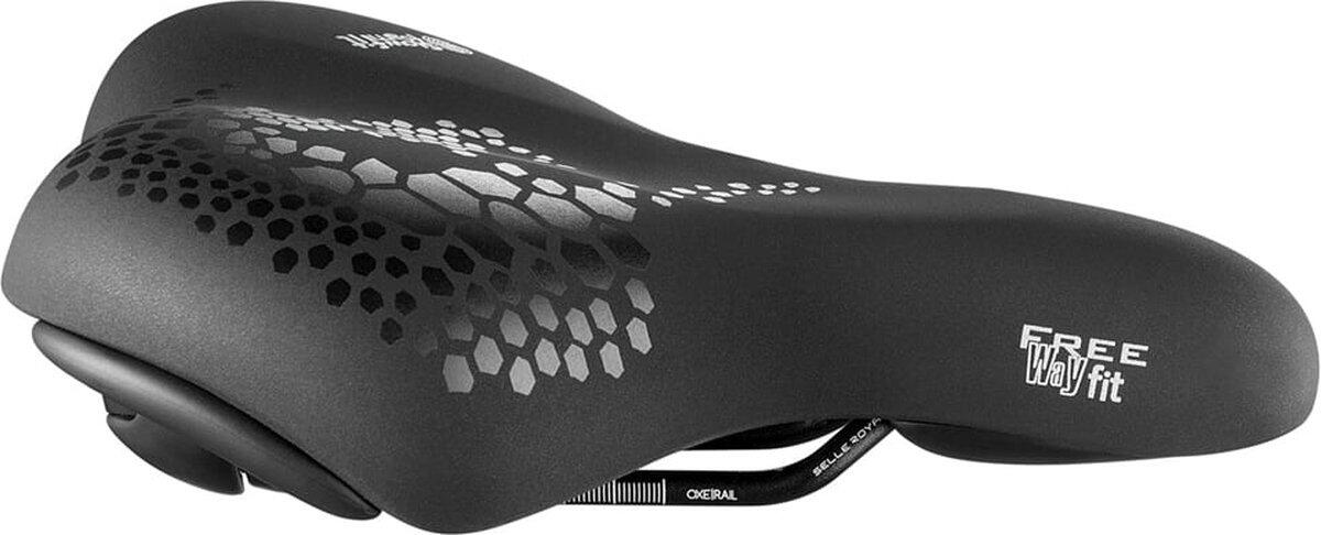 Fietszadel Freeway Fit, zwart, unisex, 257x210mm, relaxed 3/5