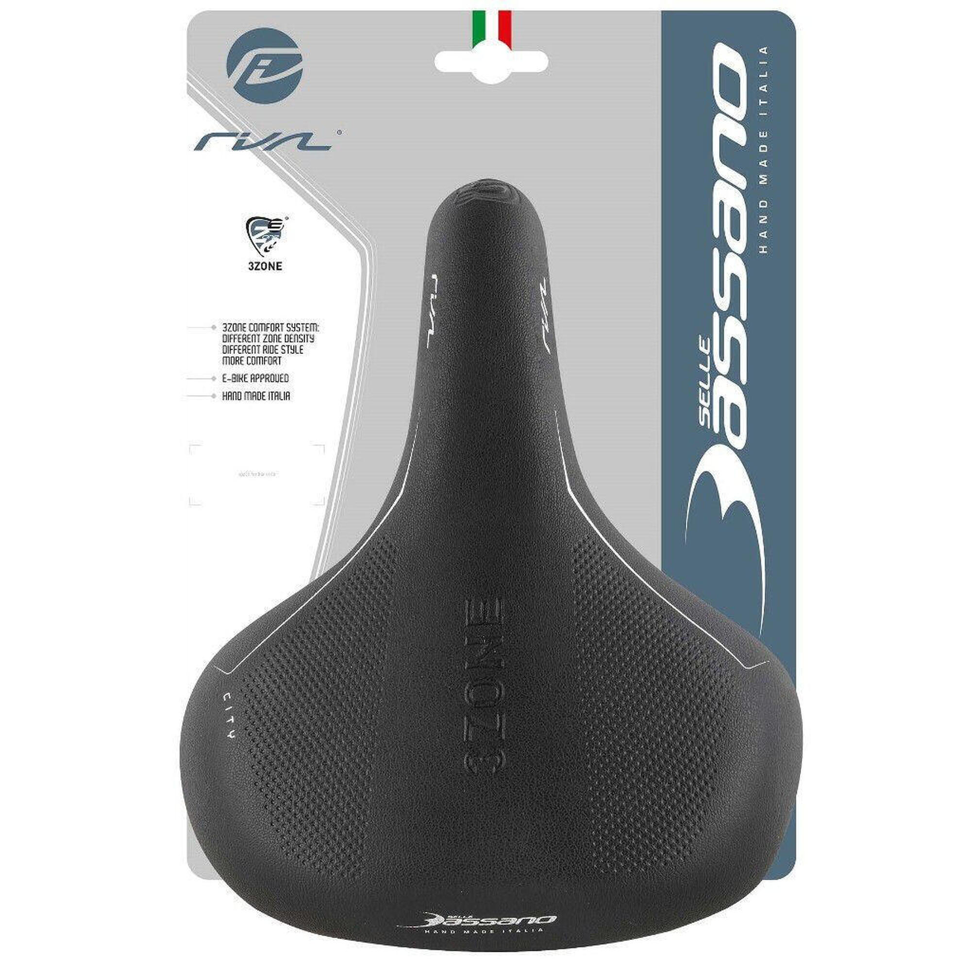Selle Royal E-Zone Noire - 170mm - Gel Peau 3D Tech - Unisexe