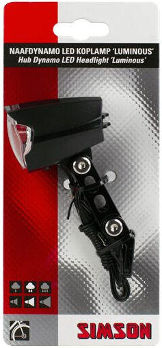 Simson Front Fork Headlamp Black Luminous Hub Dynamo on Map 6/6