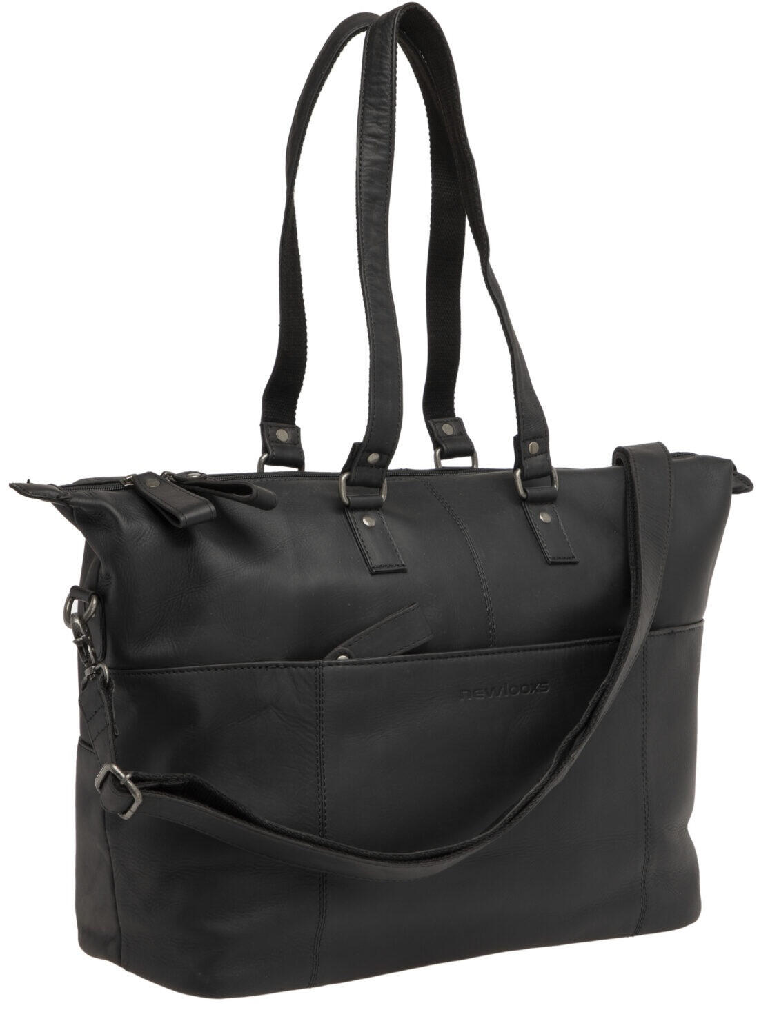 NEW LOOXS NewLooxs Verla borsa in pelle 21 L – scomparto per laptop 15", nero