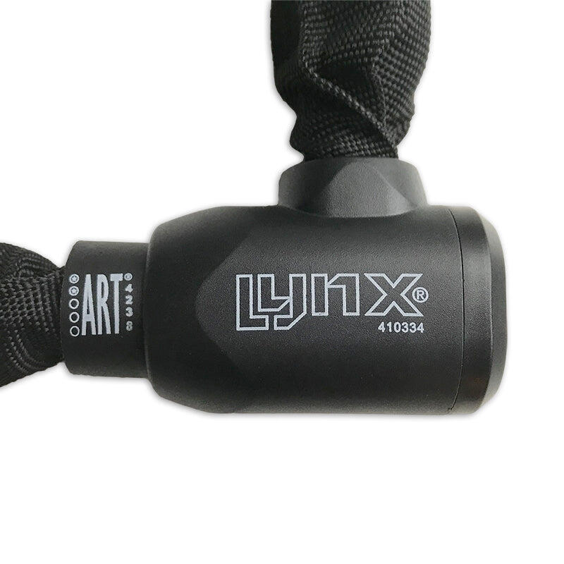 Lynx ART-2 Candado de cadena 100cm x 9mm - Cubierta de nylon negra 4/4