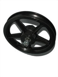 Hulzebos Roue Avant 12" en Plastique Noir