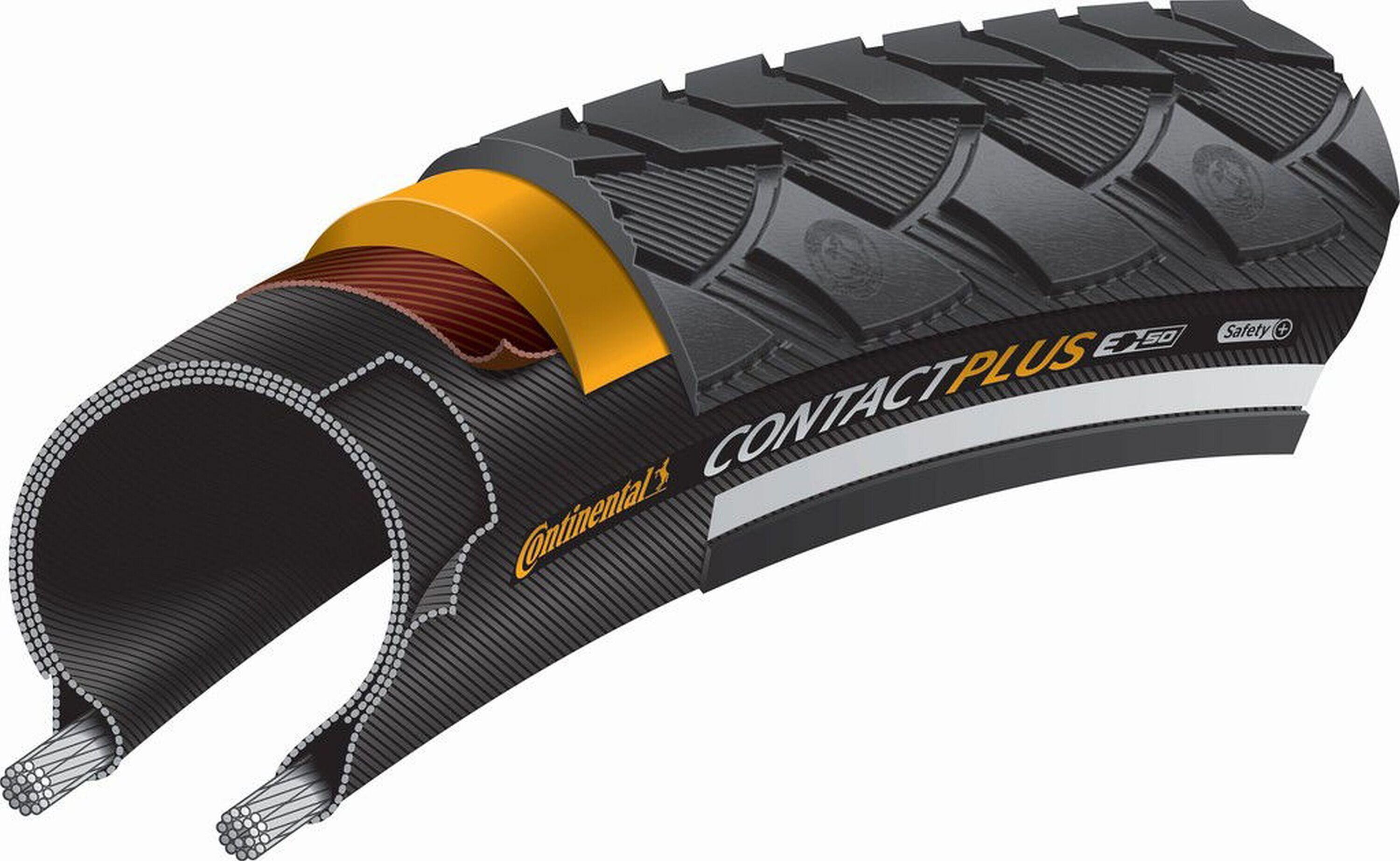 CONTINENTAL Pneumatico per bicicletta Contact Plus, 24x1,75” 47-507