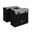 Sacoche Double Greenlands - Noir-Gris, 38x34x13cm, 35L
