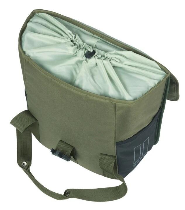 Basil enkele packtas Go 16 liter - Donkergroen 14x28x31 cm (Hook-On System, ... 6/6
