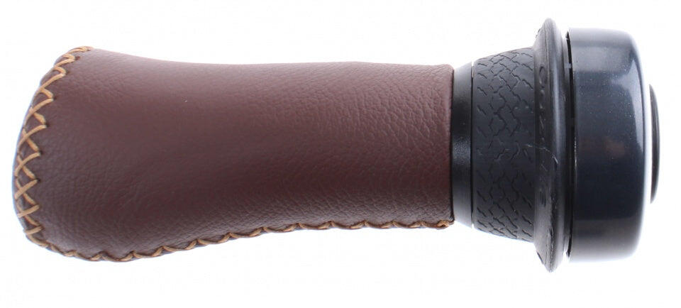 GAZELLE Ergonomisch Gazelle Aero handvat met draaibel, 145mm, bruin zwart