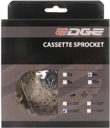 Kaseta Edge 8-biegowa CS-M5008 11-34T srebrna