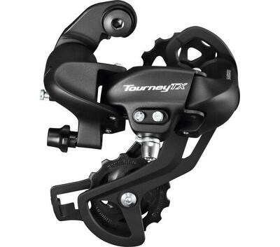 Shimano tourney tx800 achterderailleur 7/8-speed met zwarte padbevestiging