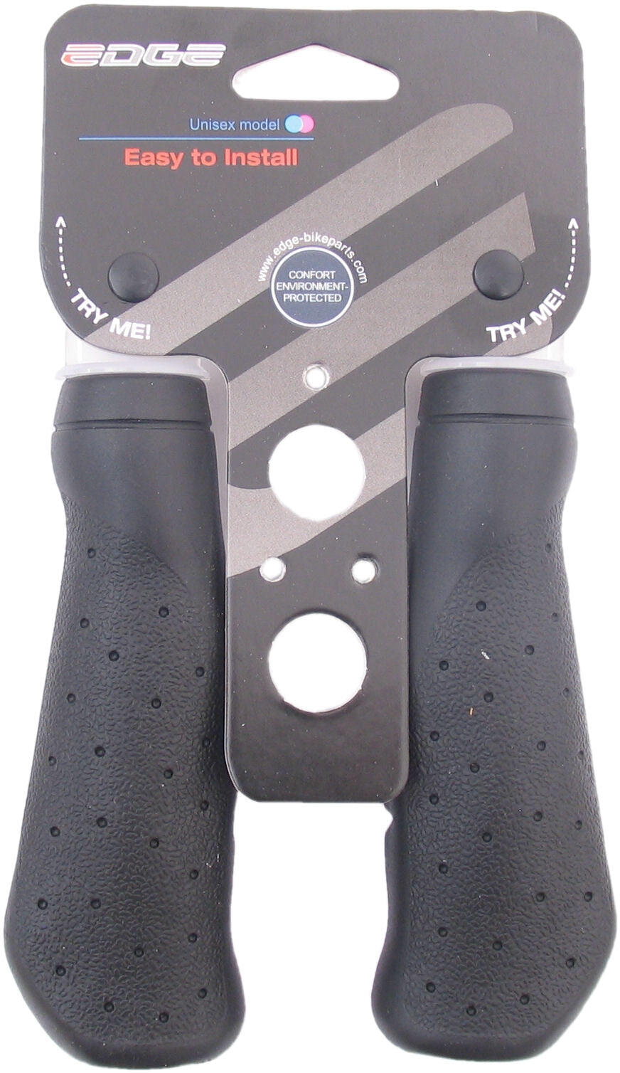 EDGE Edge Ergo Basis Handvatten - Ergonomisch Comfort - 135mm, Zwart