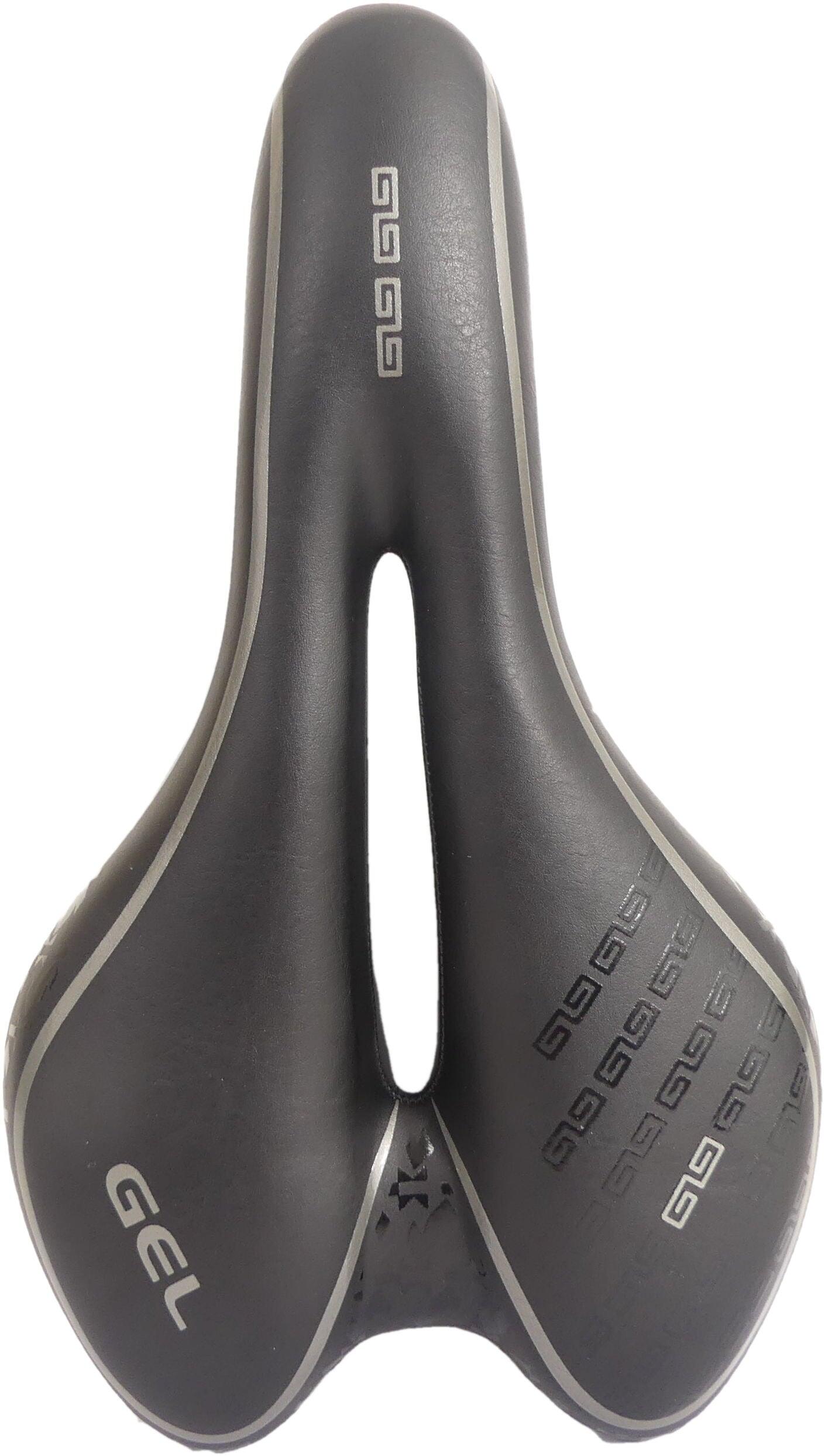 EDGE Sportlicher und Bequemer Fahrradsattel Edge Umbria Gel - Schwarz