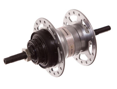 Shimano nexus 3 versnellingsnaaf met rollerbrake 36 gaats zilver