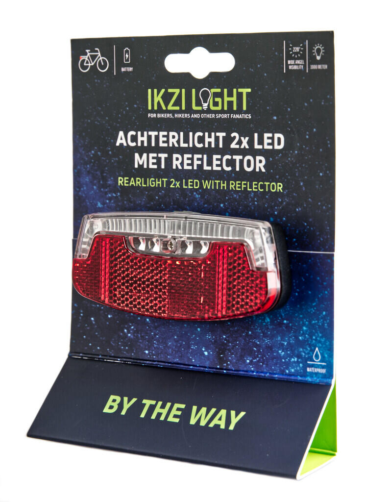 IKZI IkziLight fanale posteriore da portapacchi 2 LED a batterie. 4/4