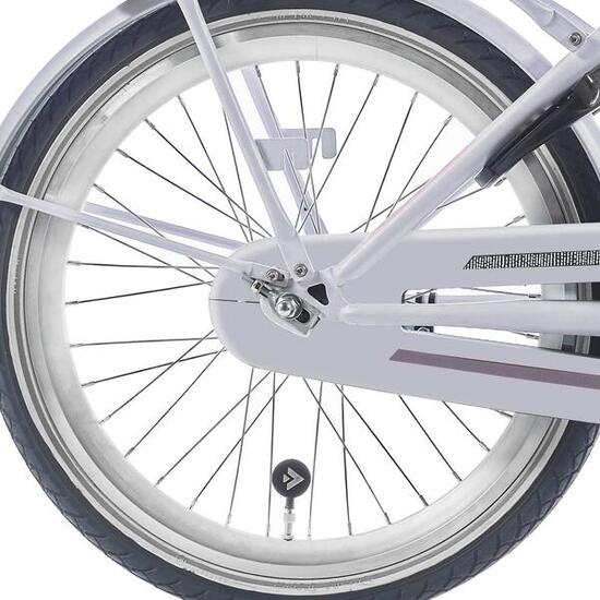 Ruota posteriore Alpina 22 pollici HLQC Ocean/Clubb argento zincata.