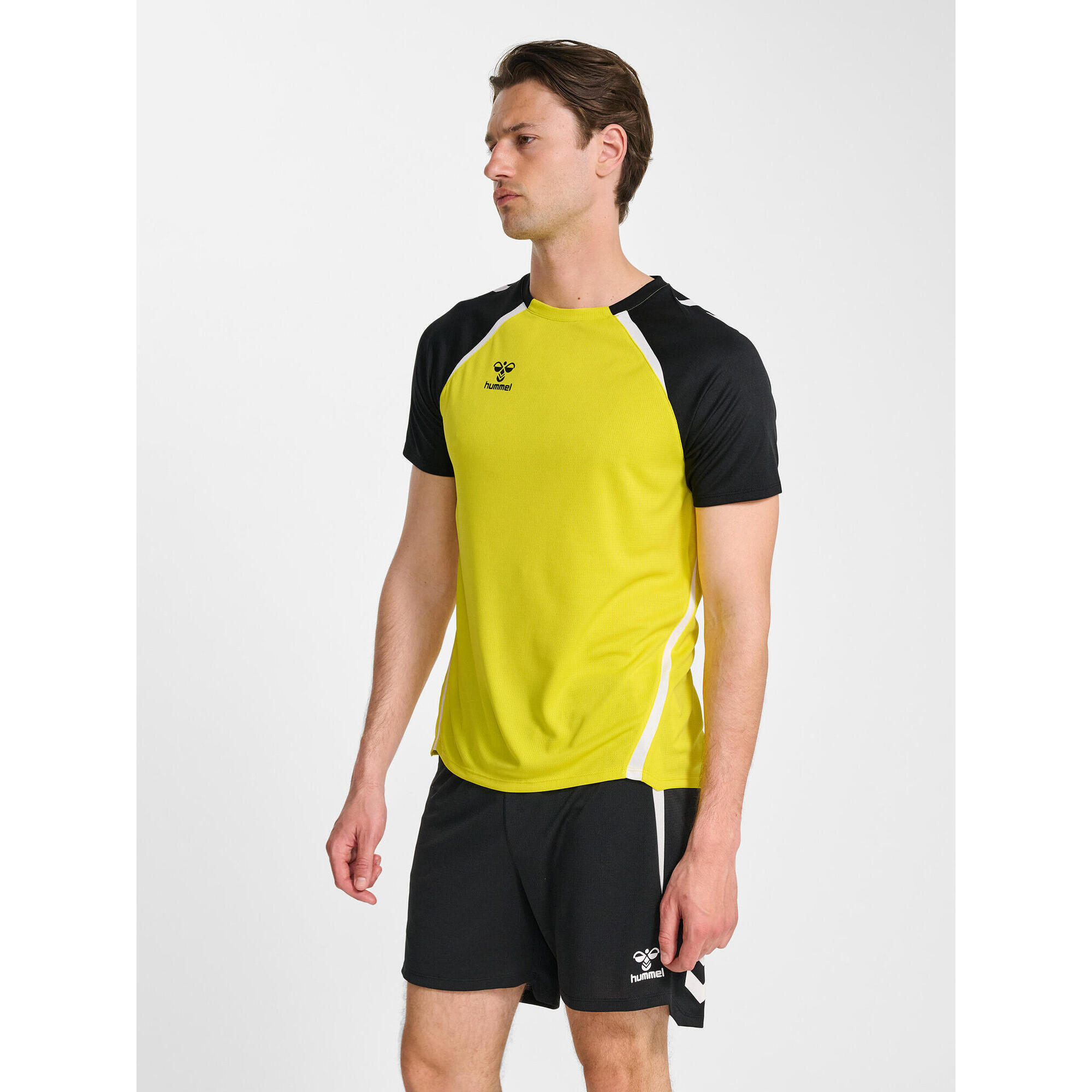 Hummel - Enfiler T-shirt Hmllead Homme Hummel - T-shirt Manches Courtes - Jaune|noir - 48 Xl - Decathlon