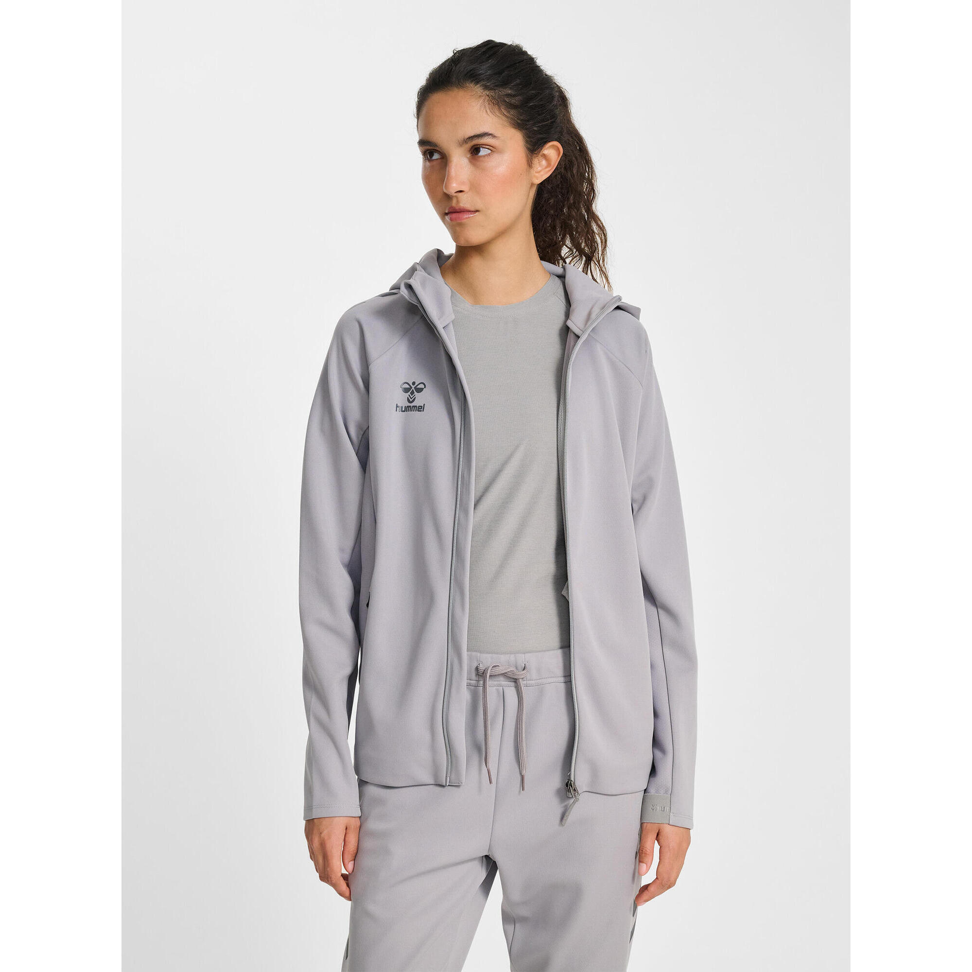 Hummel - Fermeture Éclair Zip Combinaison Hmlcima Femme Hummel - Sweat Zippé - Gris - 48 Xl - Decathlon