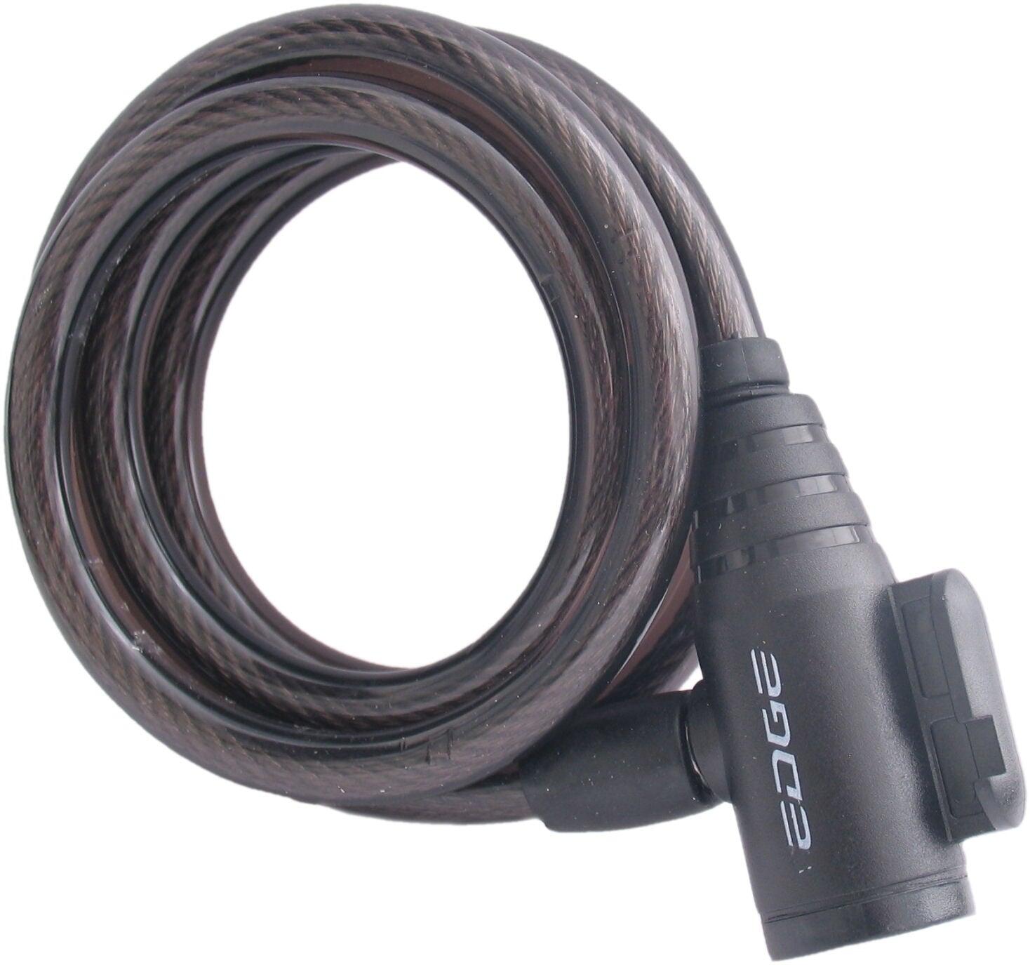 EDGE Edge Spiraalslot 120 - Ø12mm - 180cm - Zwart voor Fietsen