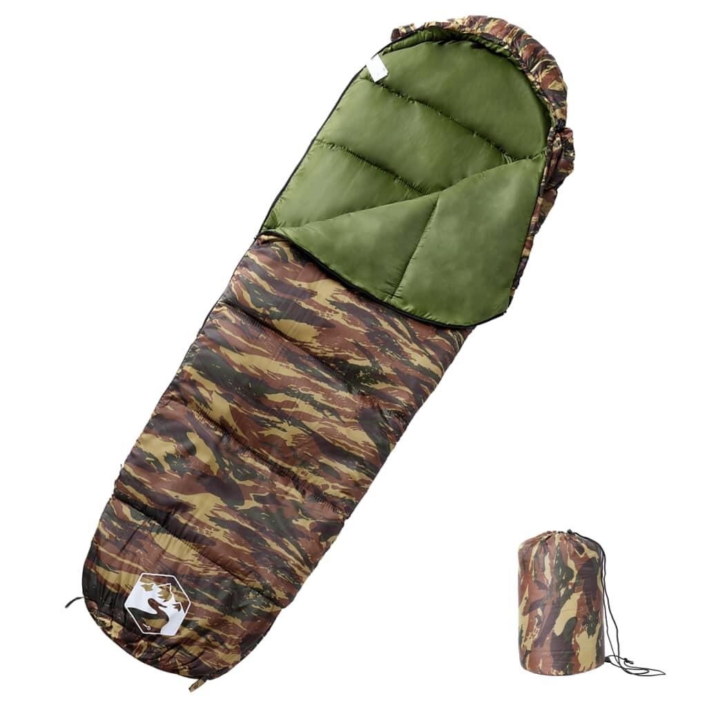 Sleeping bag vidaxl mummy camouflage