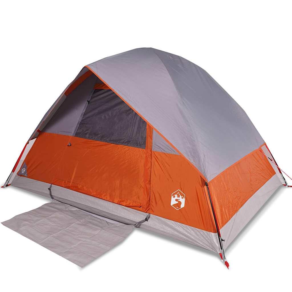 VidaXL Koepeltent 2-persoons waterdicht oranje 2/7