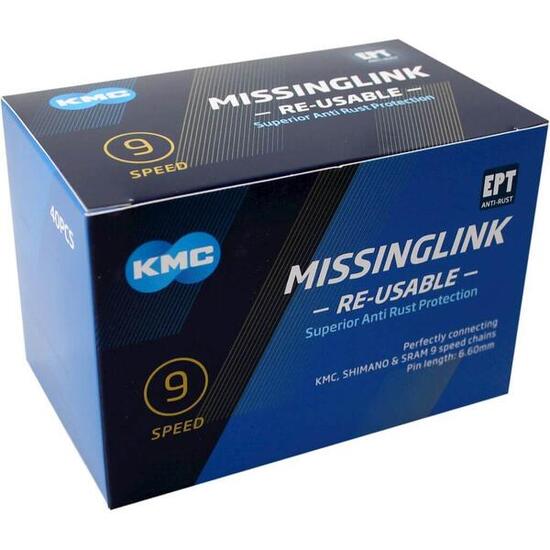 KMC 9R EPT Kettenschloss 9-fach Silber