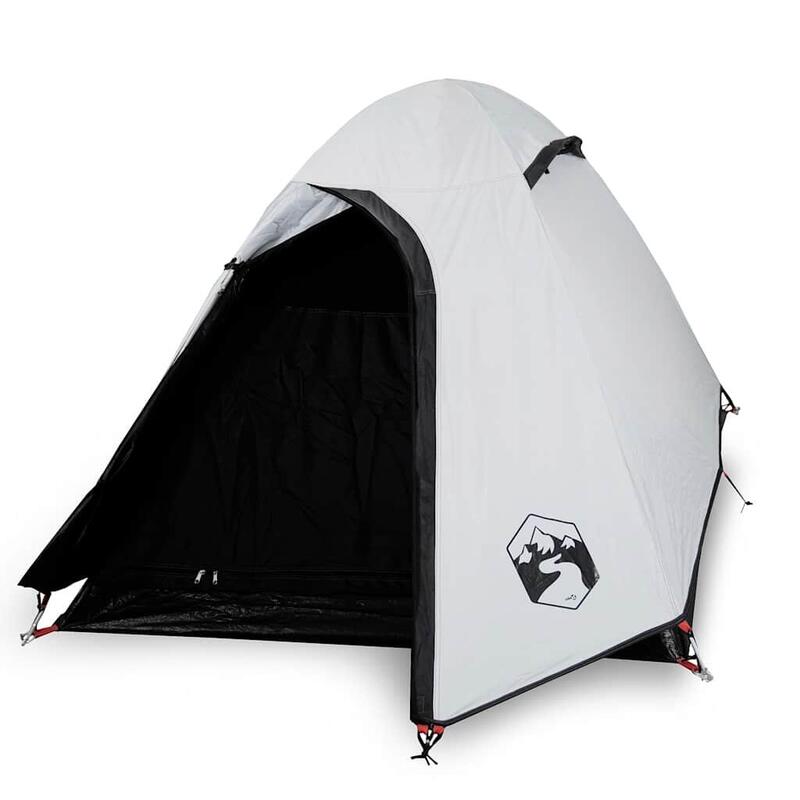 VidaXL Tente Dôme 2 Personnes - Tissu Imperméable et Occultant Blanc