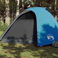 Vidaxl Tente Dome 4 Personnes Imperméable Bleue pour Aventures en Plein Air