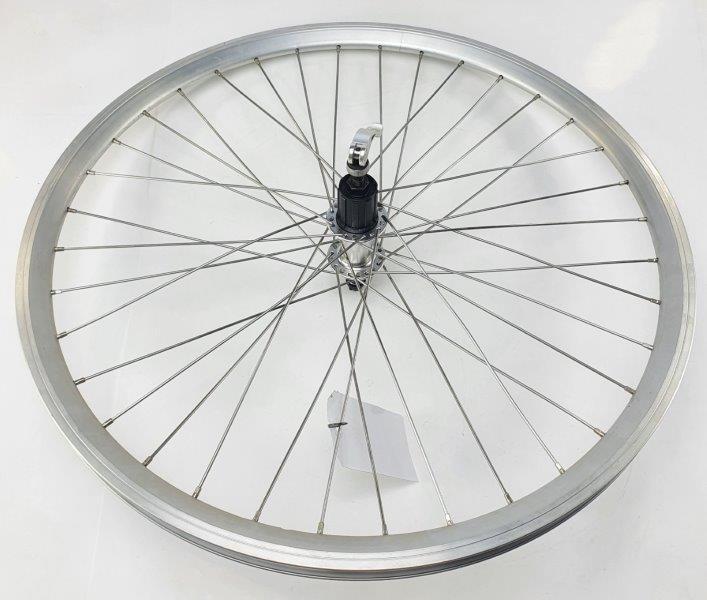 MITTELDEUTSCHE FAHRRADWERKE Ruota posteriore 26x1.75, cassetta 7/8, alluminio, argento.