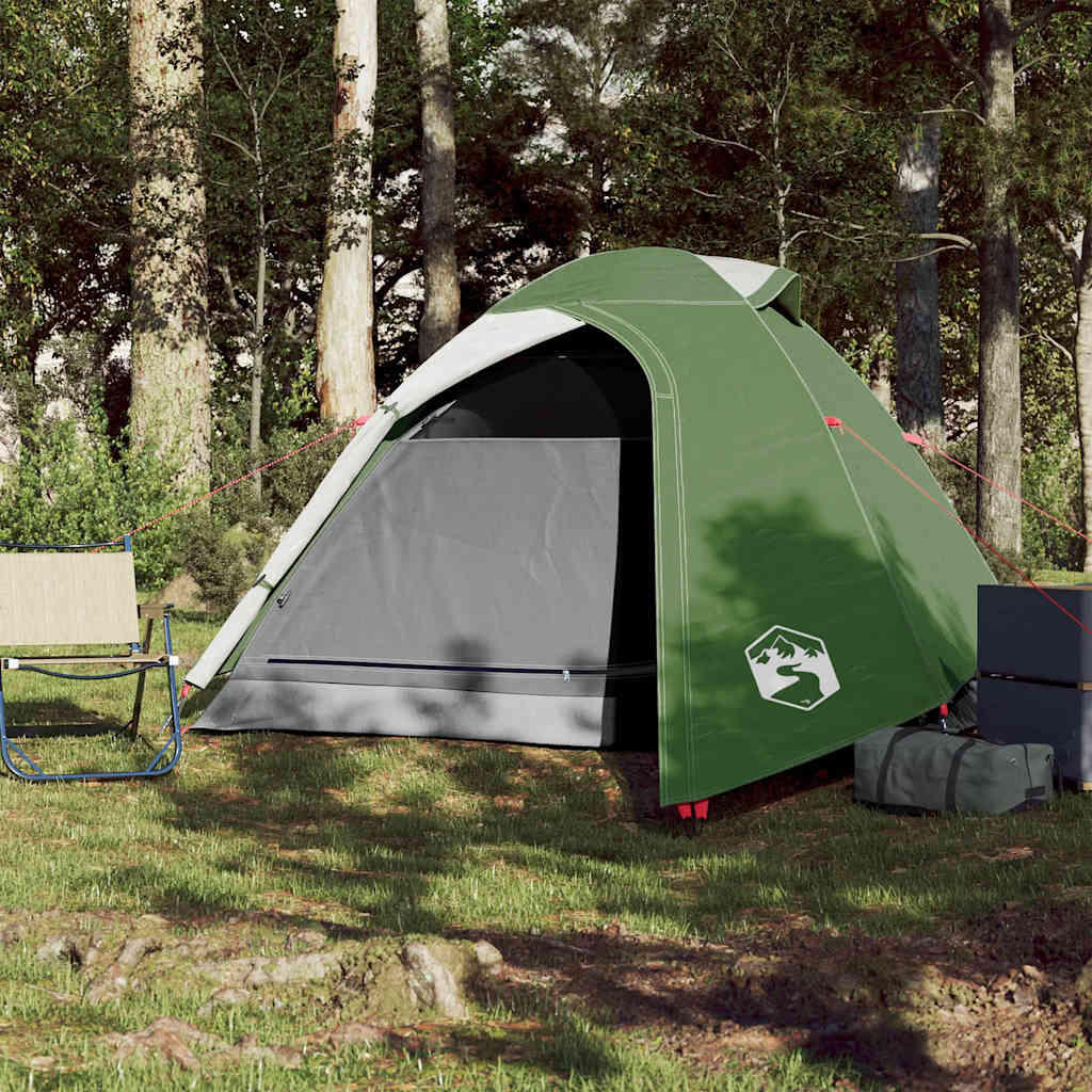 Tente de camping VidaXL à dôme verte 3 personnes 3/7
