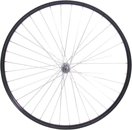 Ruota anteriore 28 x 1 1/2" - cerchio Ryde in alluminio mozzo cromato.