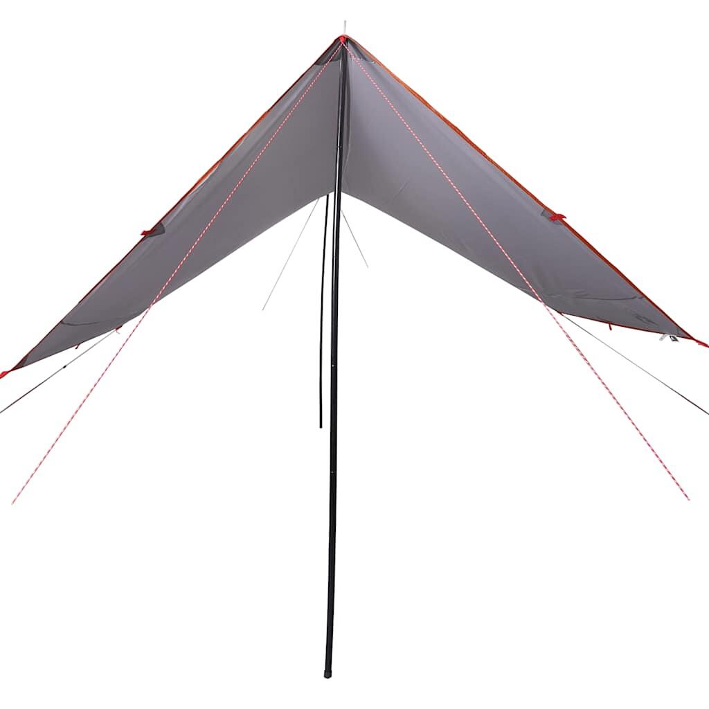 Vidaxl Toile de Camping Étanche 430x380x210 cm Gris et Orange 3/7