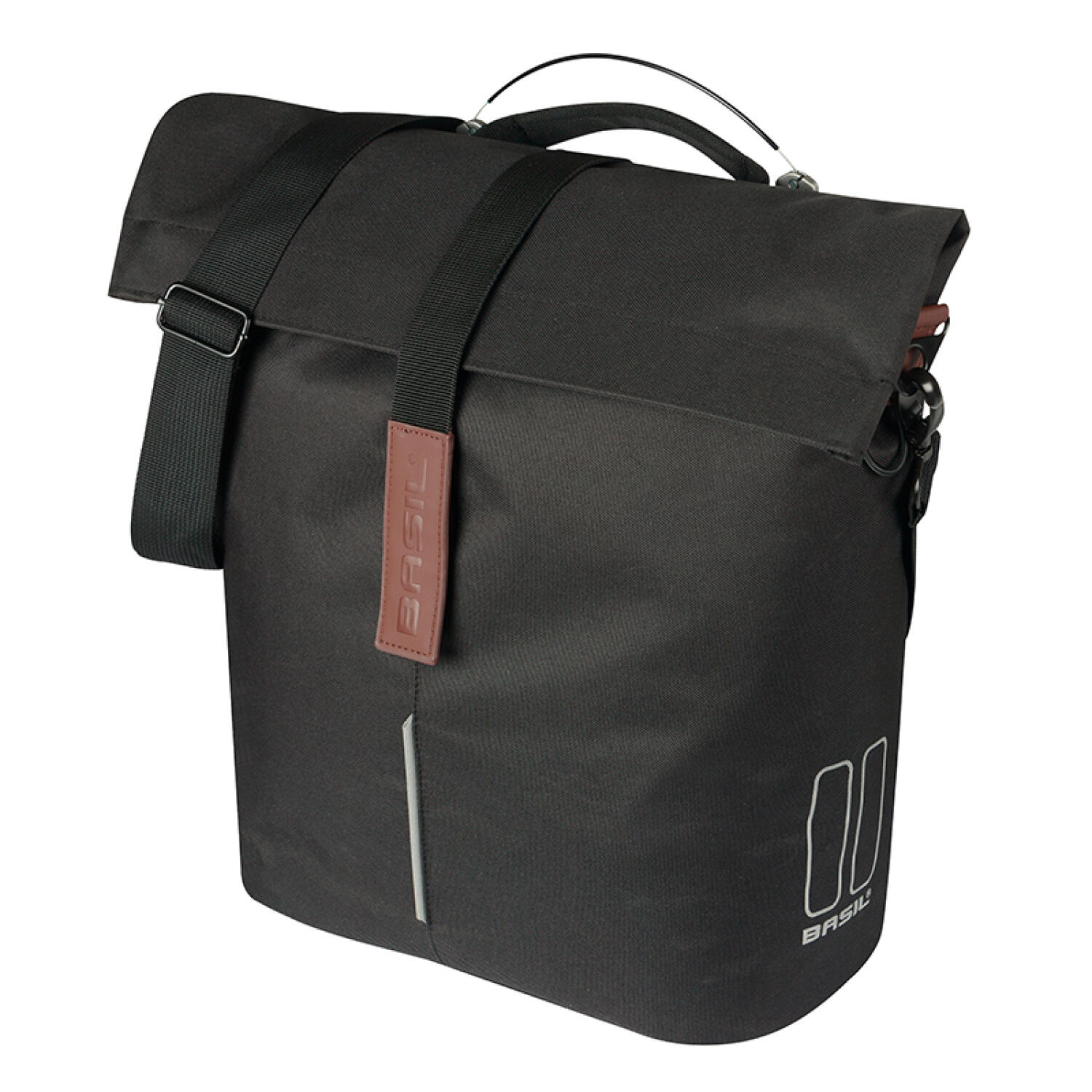 Stijlvolle Basil Fietsshopper City 14L - Zwart 1/5