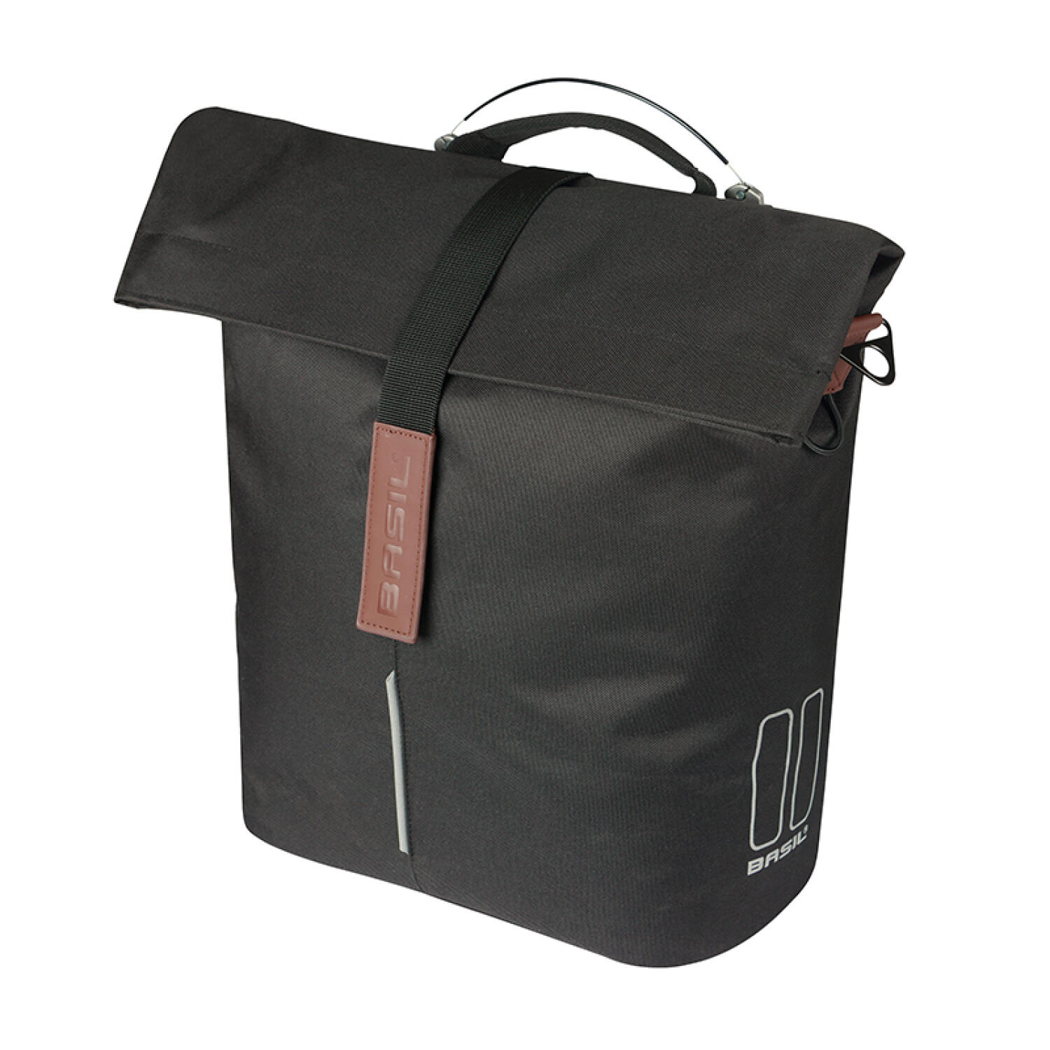 Stijlvolle Basil Fietsshopper City 14L - Zwart 3/5