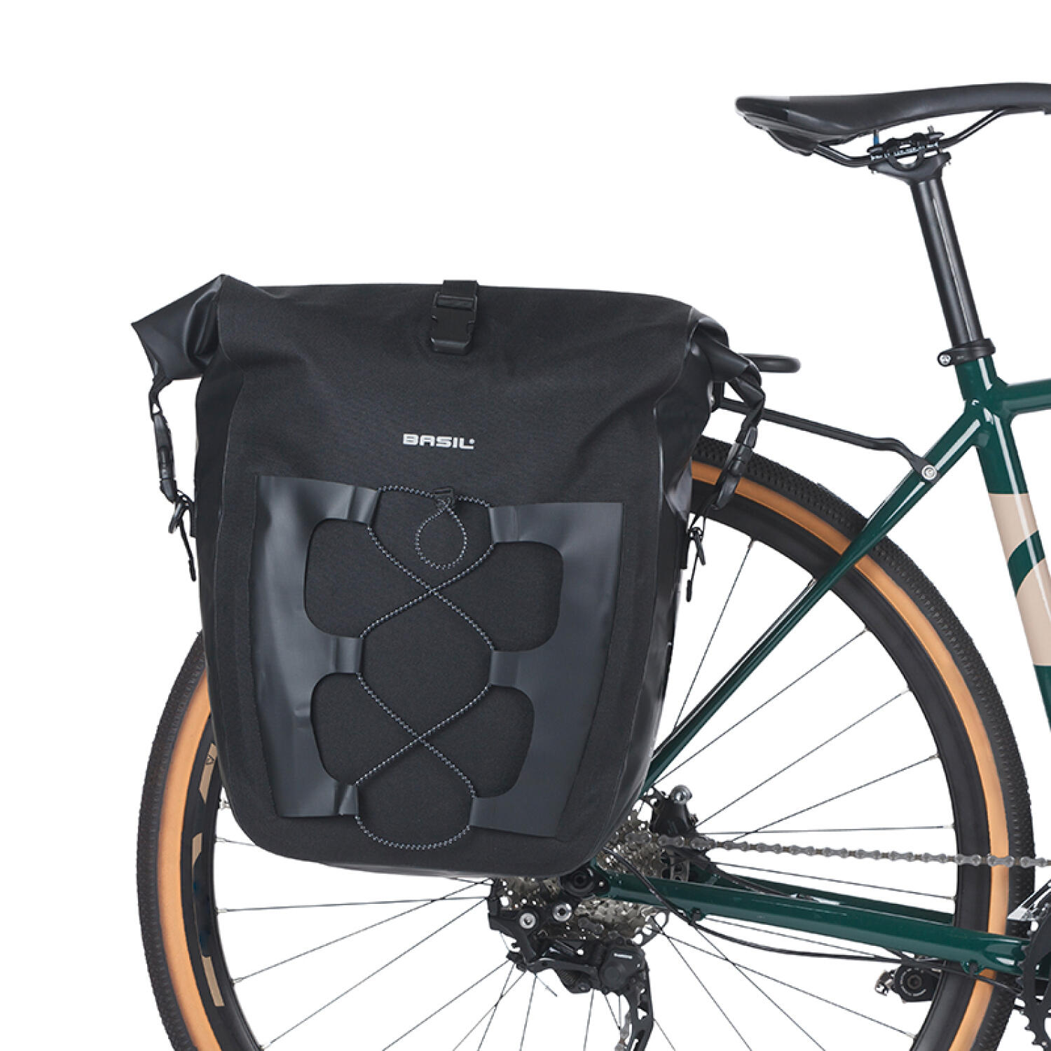 Navigator Waterpr. L, borchie MIK, borsa singola, 22L, nero 3/5