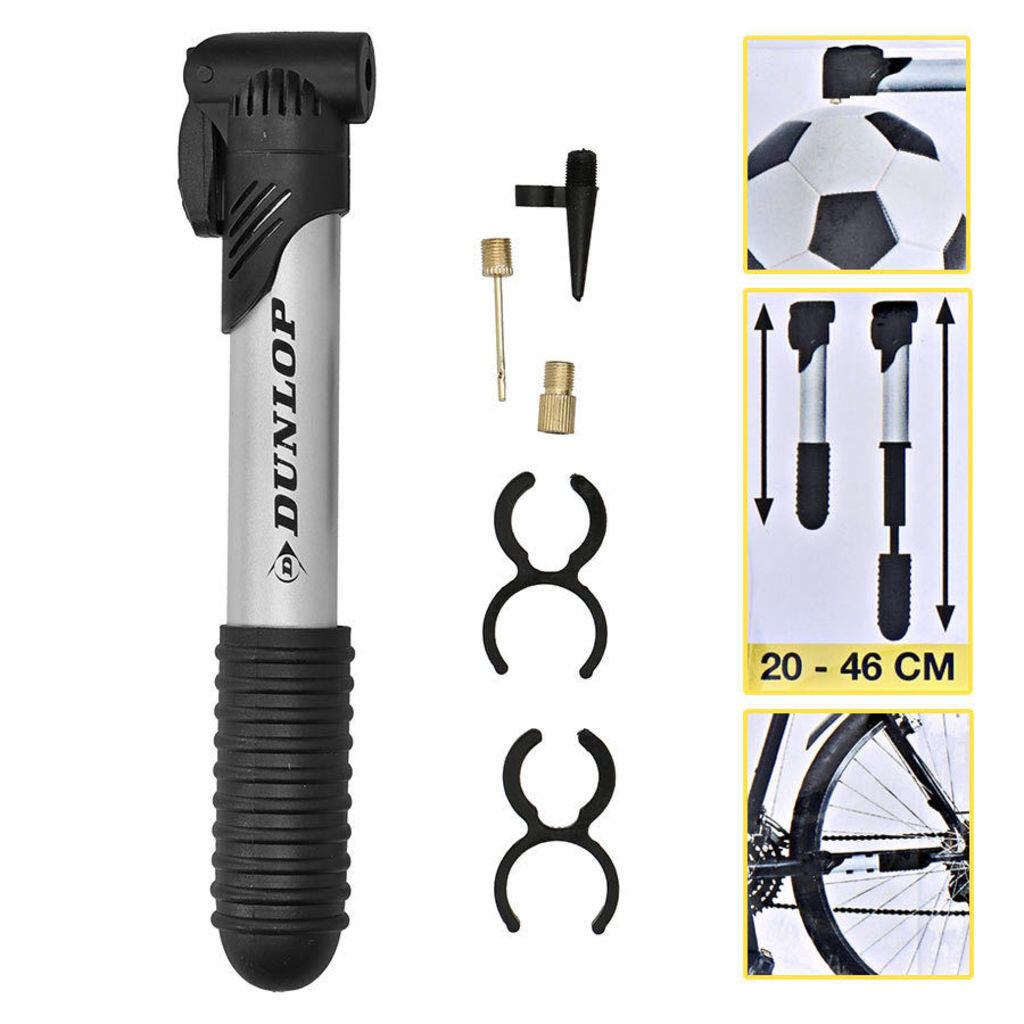Dunlop - Mini-jeu De Pompe À Vélo De Dunlop - Gonfleur - Gris|multicolore|noir - No Size - Decathlon