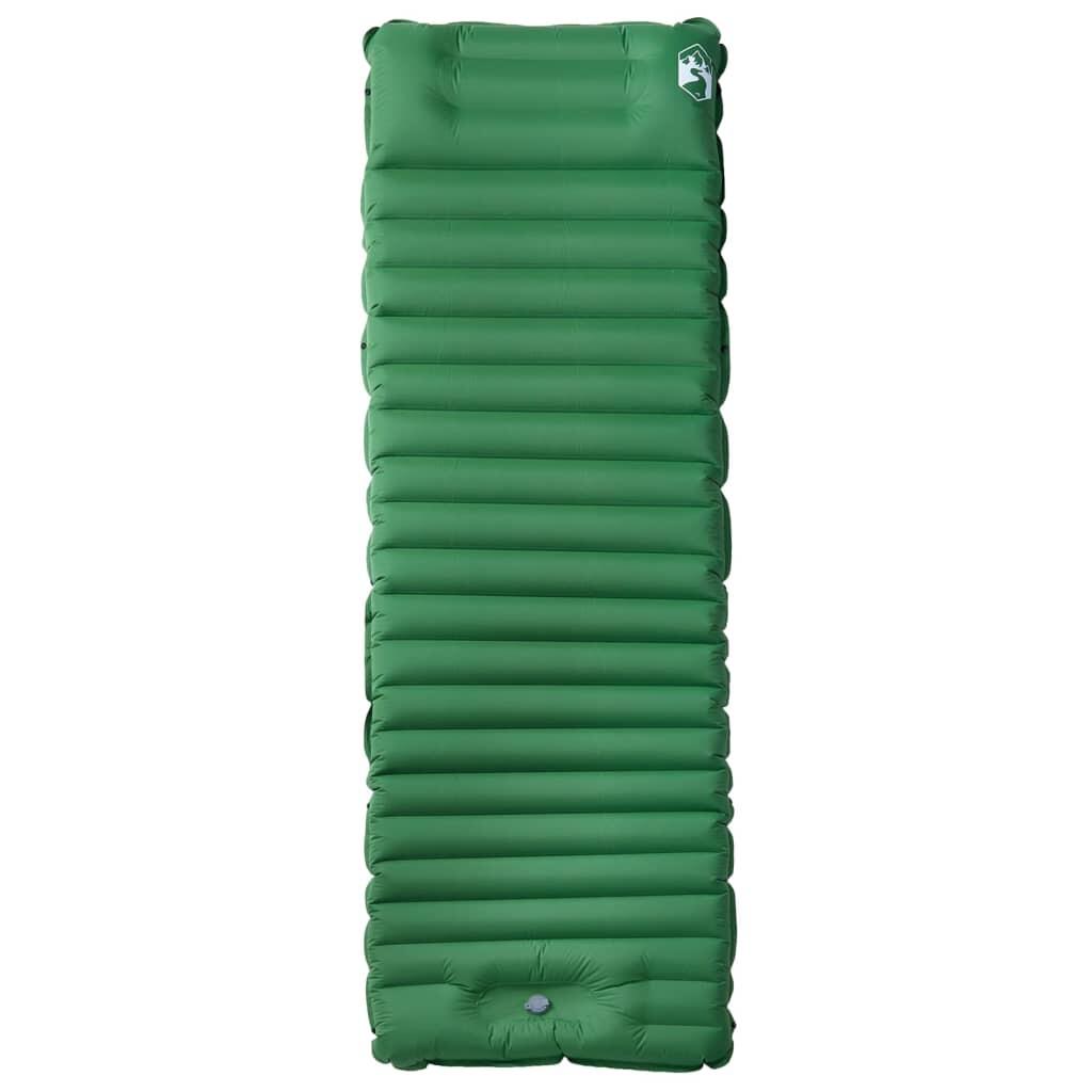 VidaXL Matelas de camping auto-gonflant avec oreiller 190 x 68 x 10 cm vert 2/4