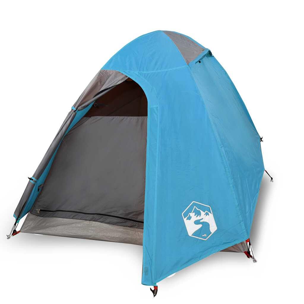 2-Person Waterproof Dome Tent in Blue for Outdoor Adventures 2/7