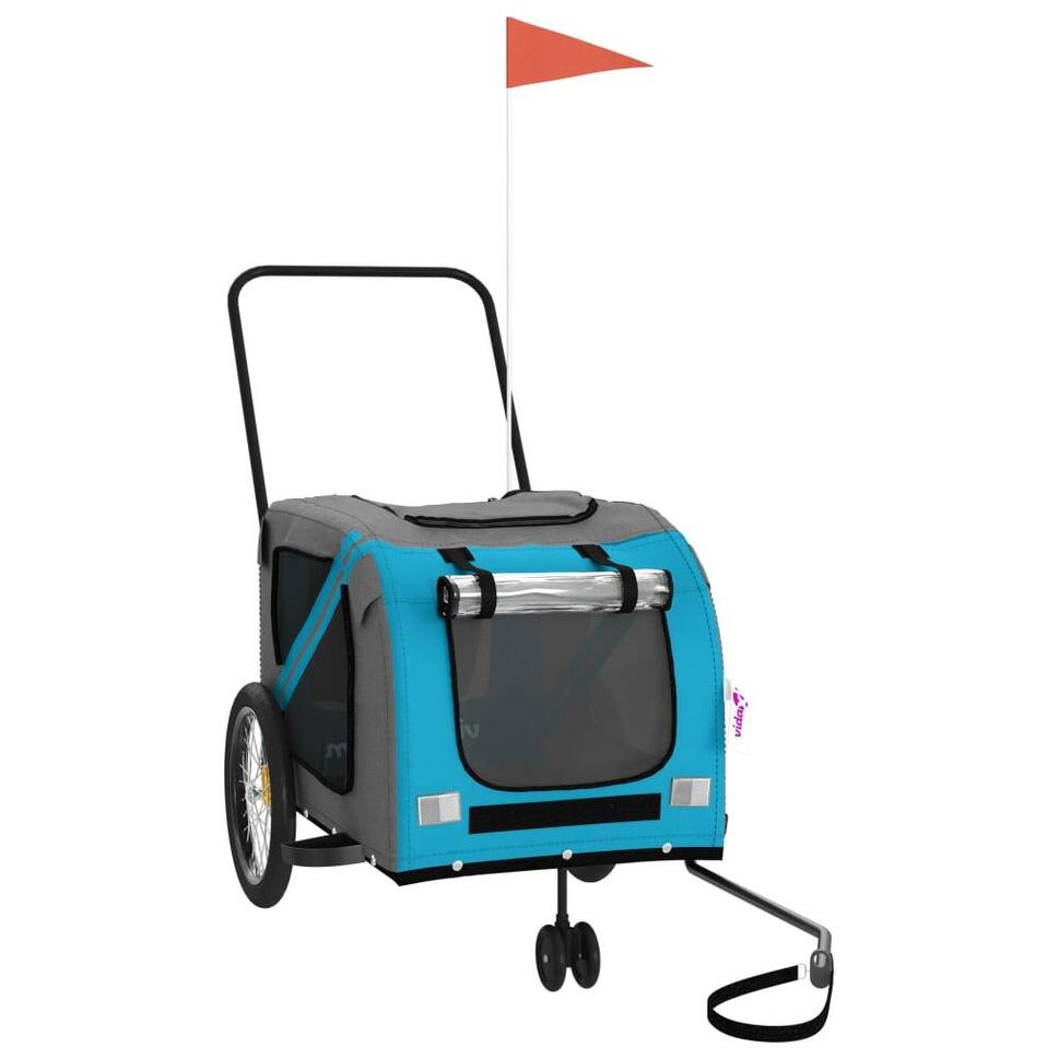 Przyczepka rowerowa vidaxl dla zwierząt, wytrzymała i wygodna