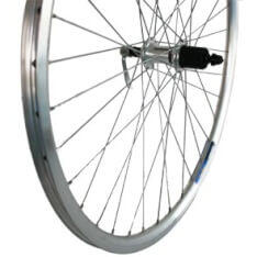 Roland achterwiel 28 8/9 speed alu v-profiel zilver