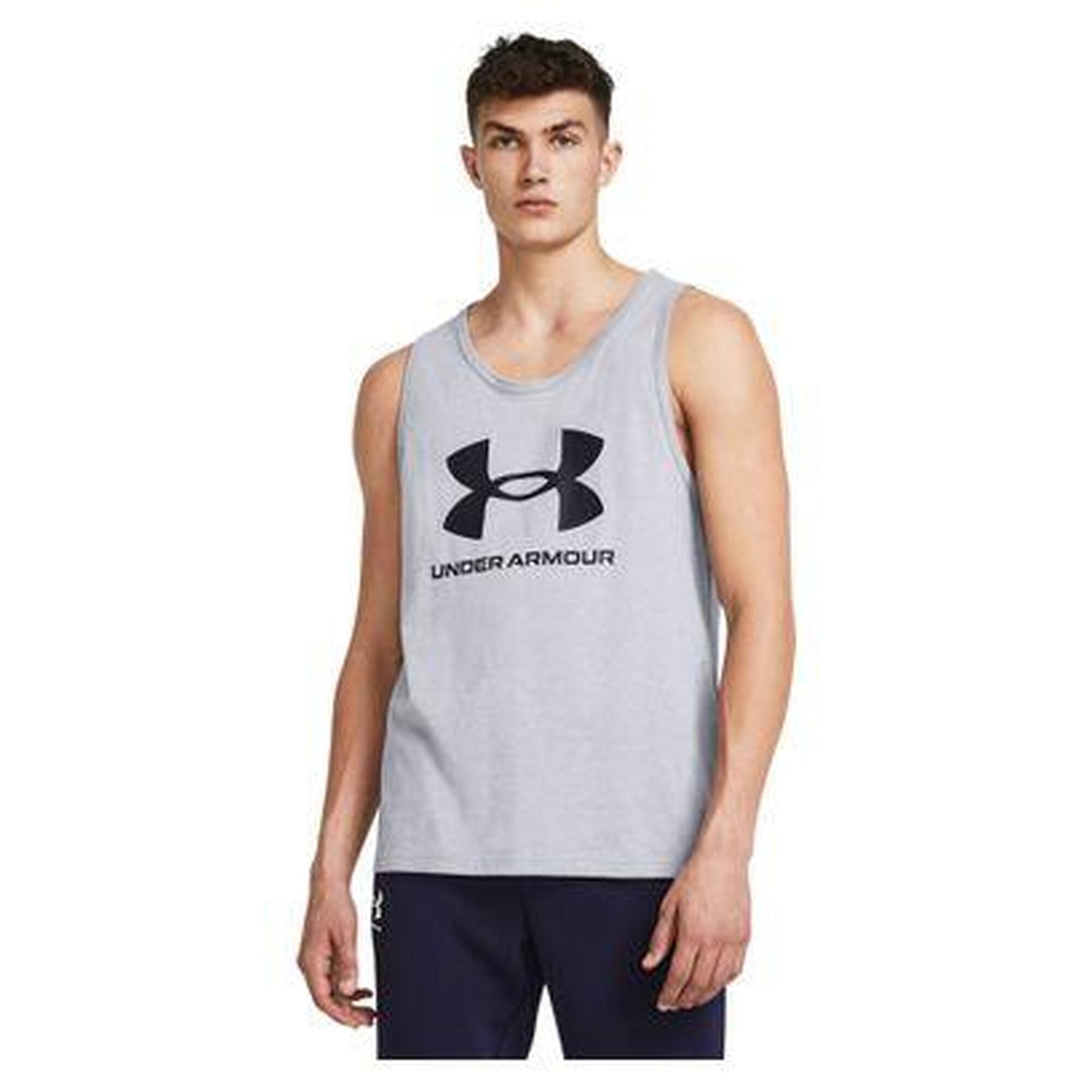 Under Armour - Débardeur Under Armour Sportstyle Logo Gris Homme - T-shirt Sans Manche - Gris - 40 M - Decathlon
