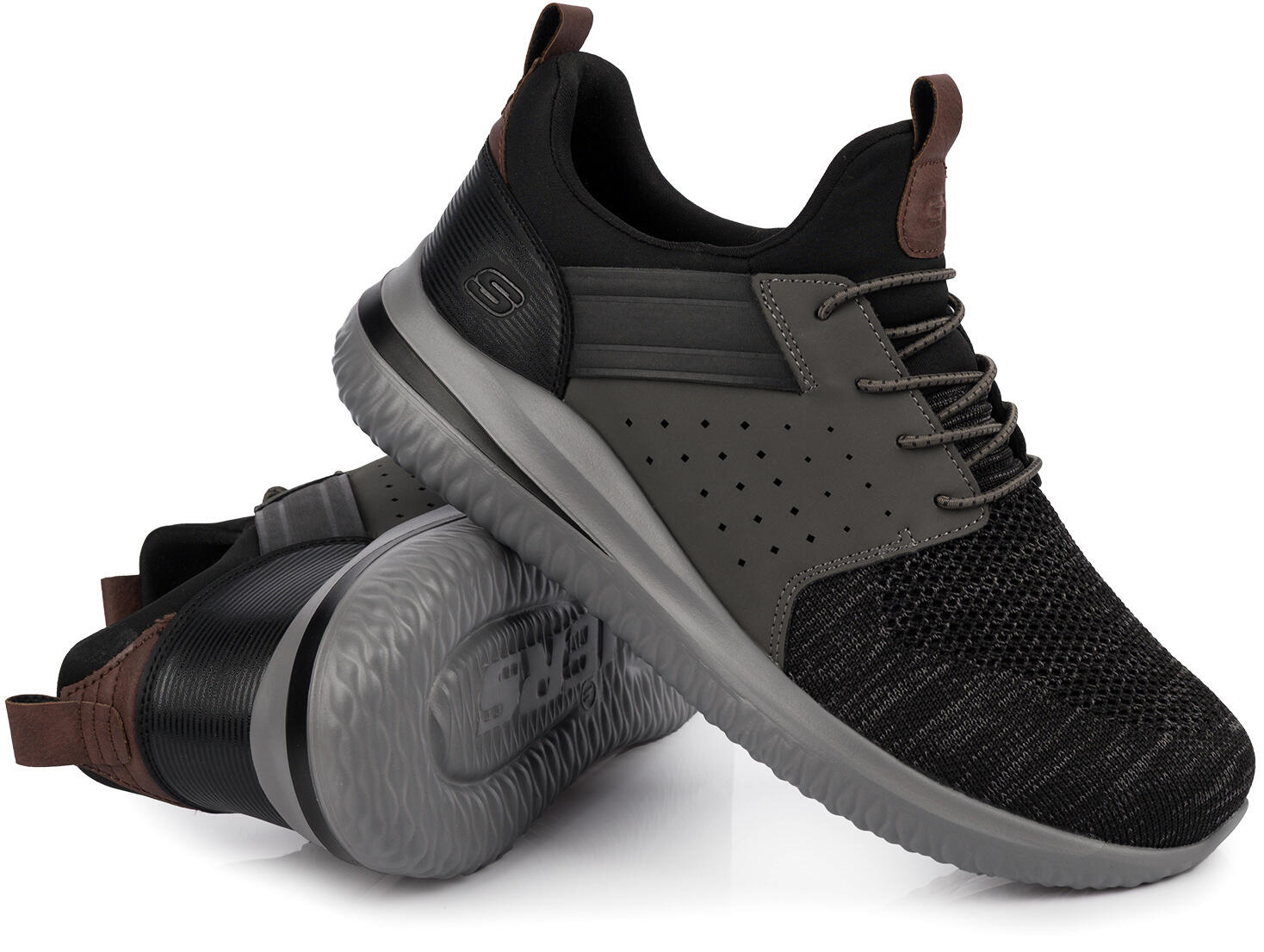 Męskie buty sportowe wsuwane Wide Fit SKECHERS DELSON 4/7