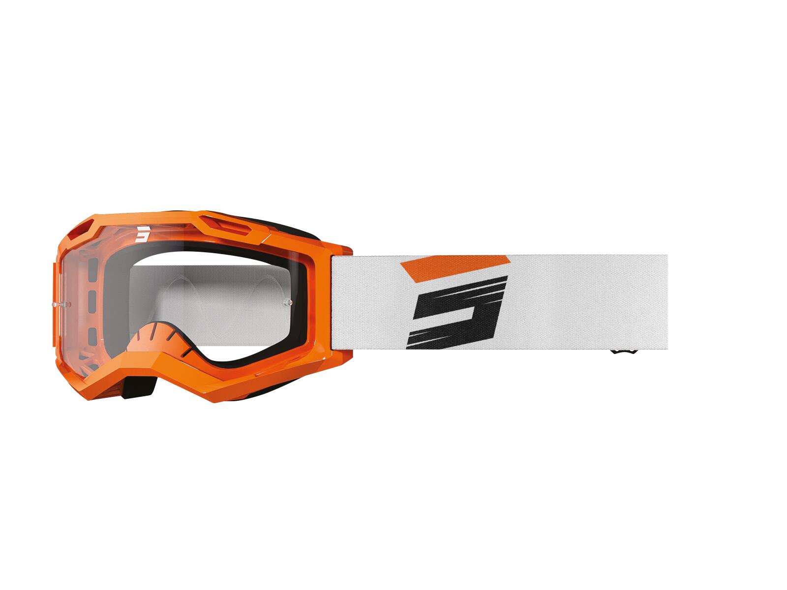 SHOT RACE GEAR Máscara Shot Assault 2.0 - Claw Laranja Néon Brilhante