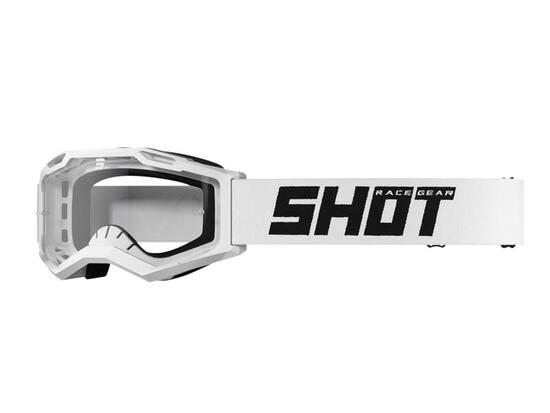 Maschera Shot Assault 2.0 Solido Bianco Lucido
