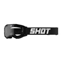 Masque Shot Assault 2.0 Solid Enduro Noir Brillant