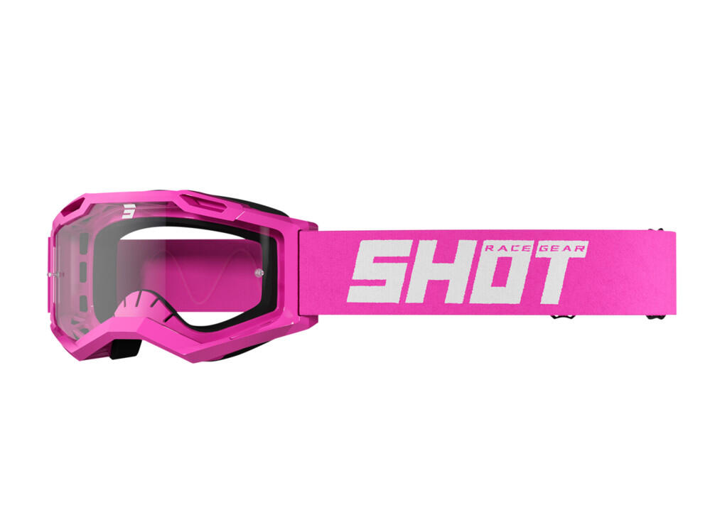 SHOT RACE GEAR Máscara Shot Assault 2.0 Sólido Rosa Néon Brilhante