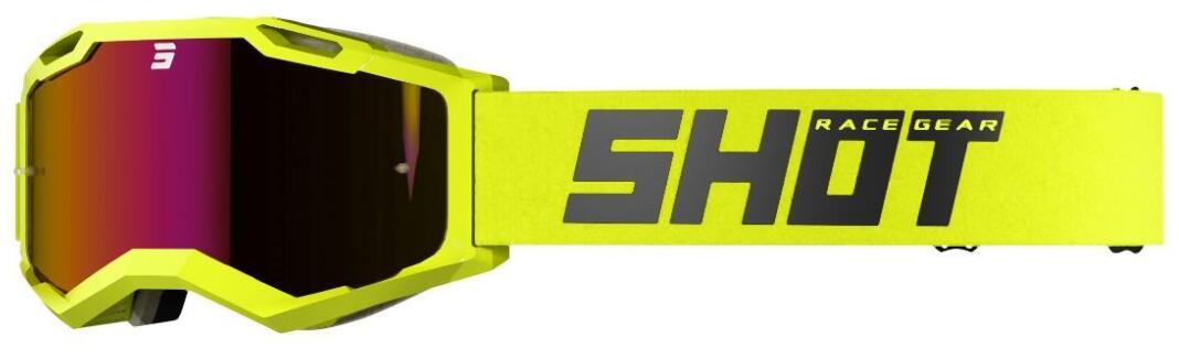 SHOT RACE GEAR Máscara Shot Iris 2.0 - Amarelo Néon Brilhante
