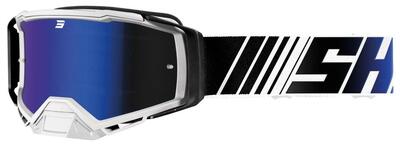 Shot core masker - blauw glanzend