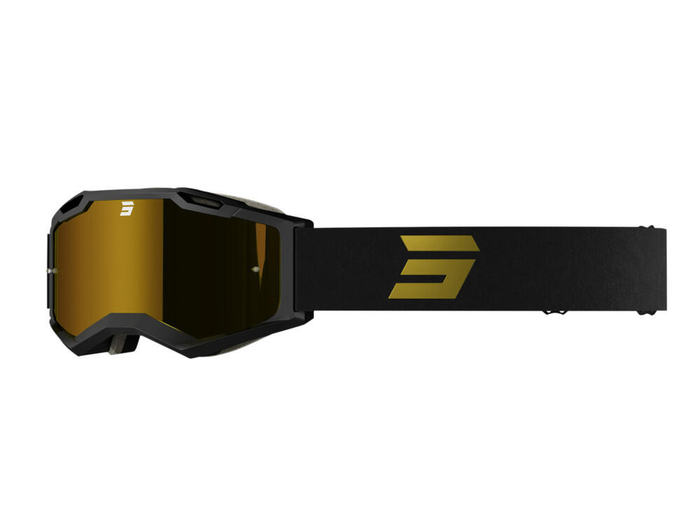 SHOT RACE GEAR Máscara Shot Iris 2.0 Tech Preto/Ouro