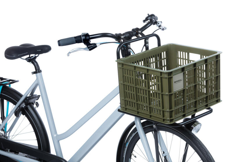 Basil caisse vélo M 29,5 L verte – caisse en plastique durable pour dames et ... 5/7