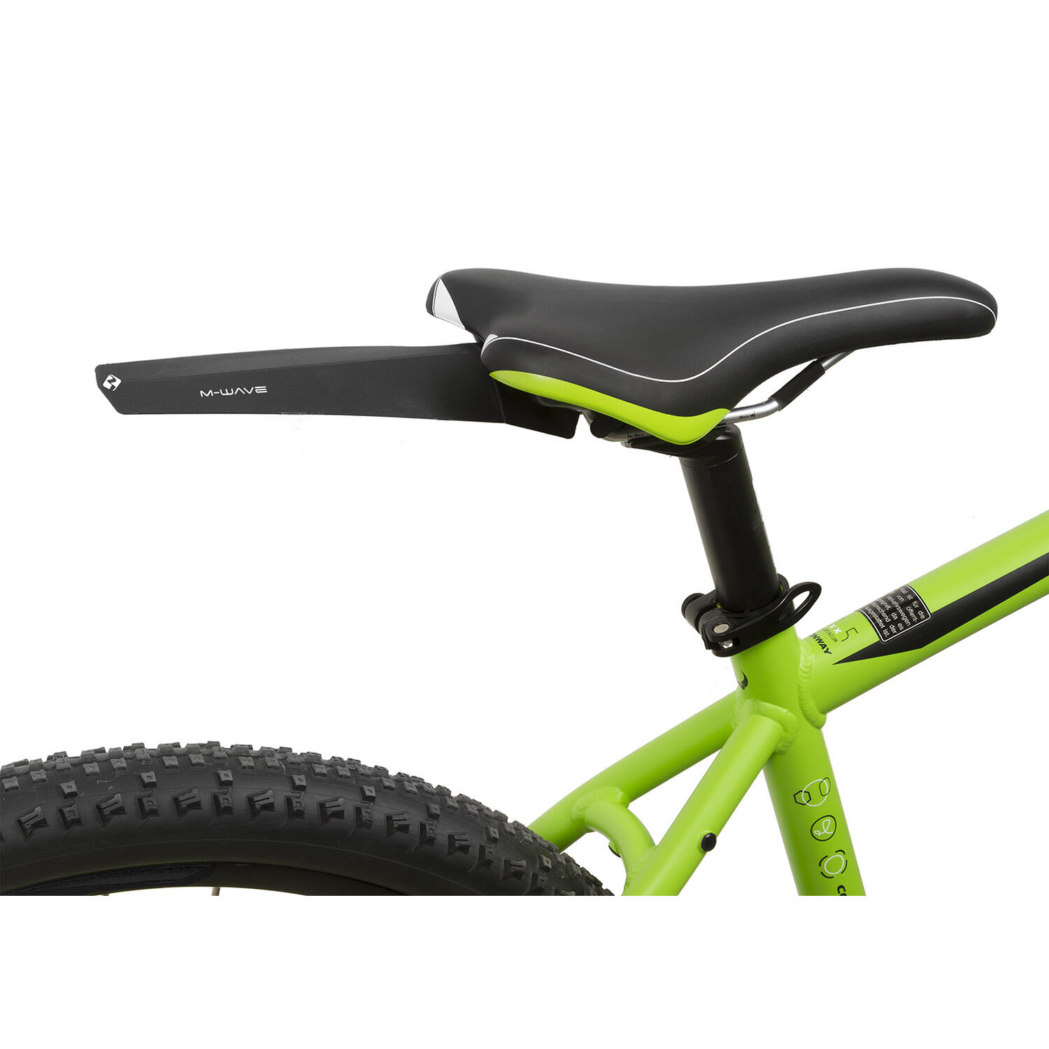 M-WAVE Mud Max Flex Universal Plastic Foldable Rear Clip-On Mudguard 4/4